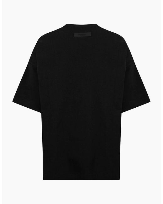 Fear Of God Black Short Sleeve Tee for men