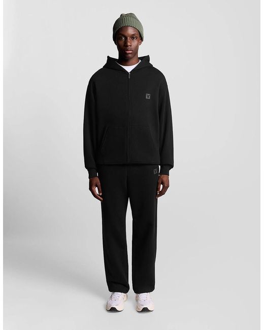 Lyle & Scott Black Lounge Full Zip Hoodie for men