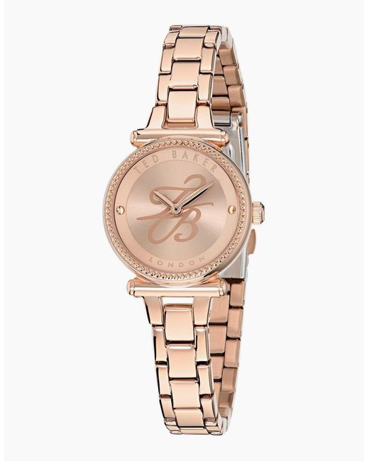 Ted Baker Natural Iconic Chain Bracelet With Logo for men