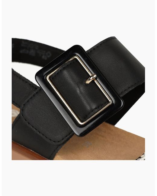 Remonte Black Manila Sandals