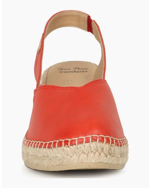 Toni Pons Red Termal Espadrilles Sandals