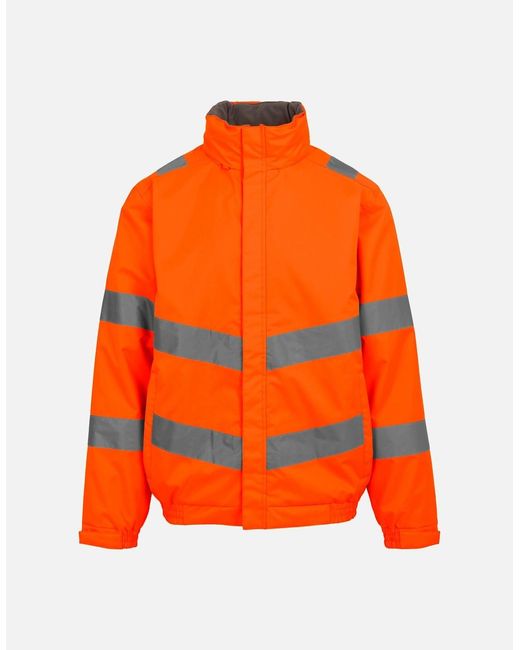 Regatta Orange Professional Pro Contract Dover Hi-Vis Jacket for men