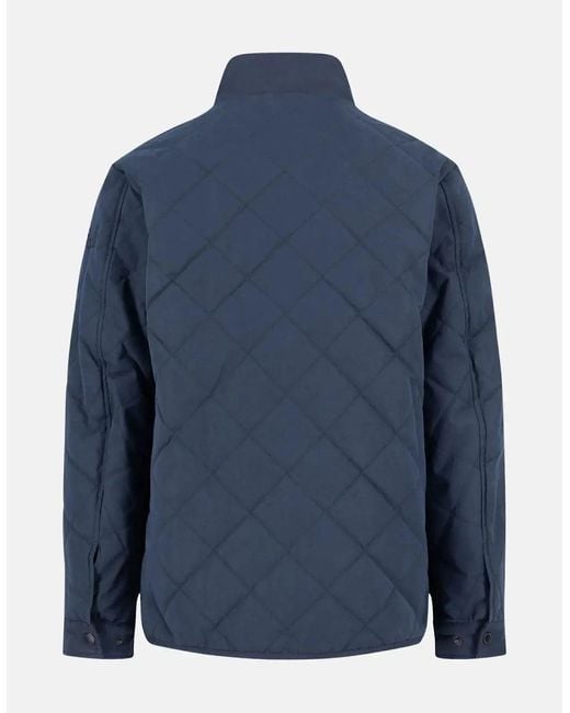 Fynch-Hatton Blue Quilted Field Jacket Dark for men