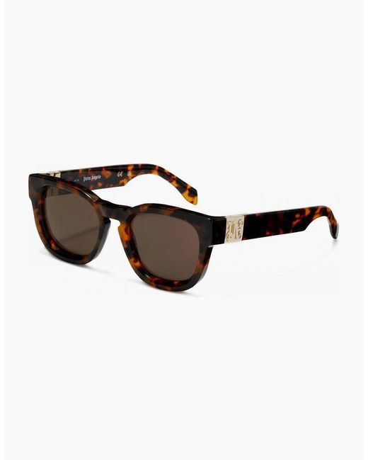 Palm Angels Brown Riverside Rectangle Sunglasses for men