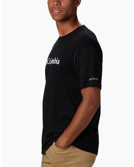 Columbia Black Basic Large Chest Logo T-Shirt