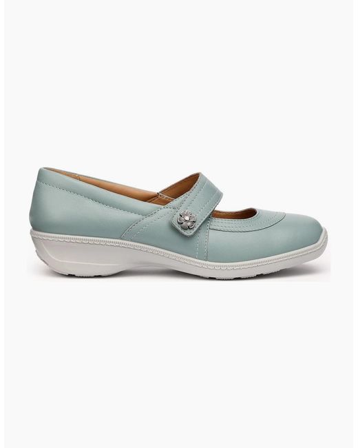 Hotter Blue Charity Mary Jane Shoes