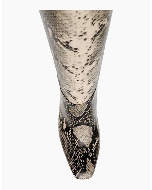 Steve Madden Multicolor Knee High Block Heel Boots With Zipper