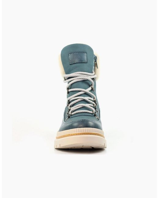 Lunar Blue Evelyn Ankle Boots