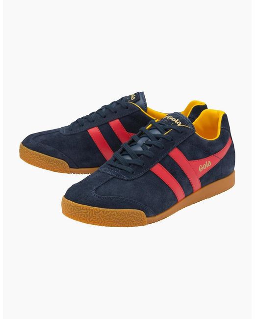 Gola Blue Harrier Suede Trainers