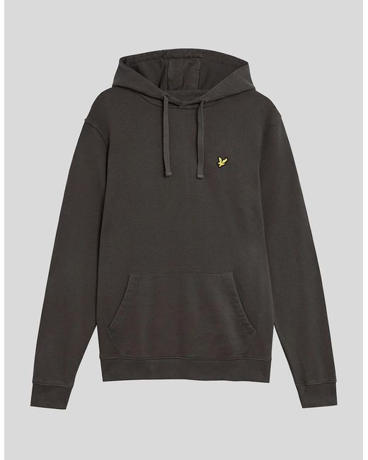 Lyle & Scott Gray Loopback Cotton Hoodie for men