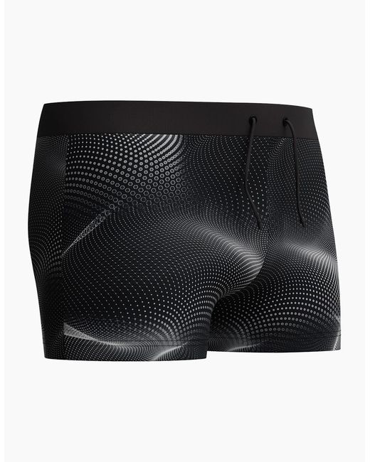 Speedo Black Valmilton Dotted All-Over Print Swim Shorts for men