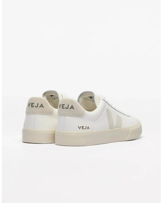 Veja White Campo Leather Trainers
