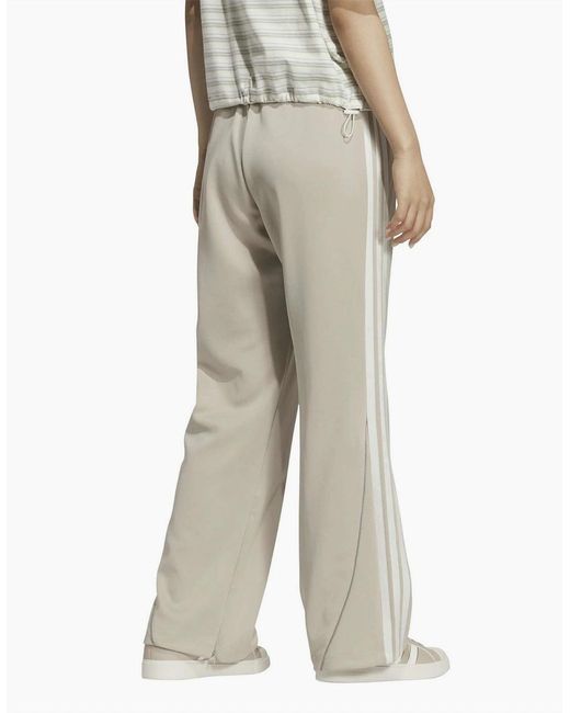 Adidas White Solid Patterned Track Pants for men