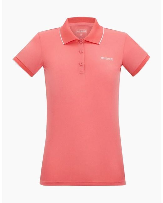Regatta Pink Ladies Remex Ii Polo Neck T-Shirt
