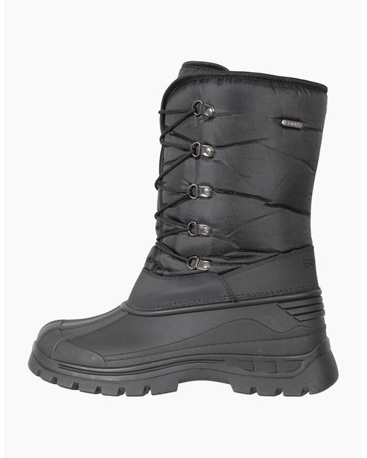 Mountain Warehouse Black Plough Ski Boots Snow Boots for men