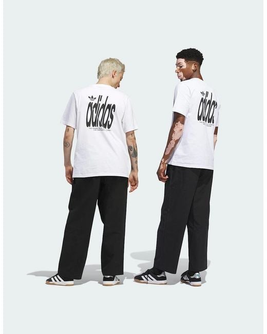 Adidas White Originals Pintuck Pants Loose