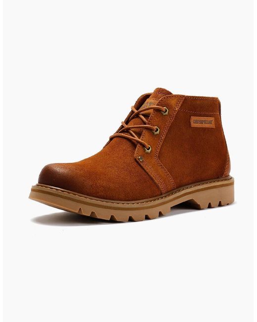 Caterpillar Brown Grader Chukka Suede Syrup Boots for men