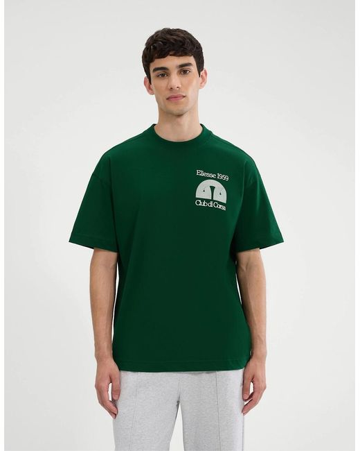 Ellesse Green Club Di Corsa Tee for men