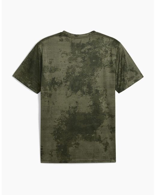 PUMA Green Tad Essentials Aop T-Shirt for men