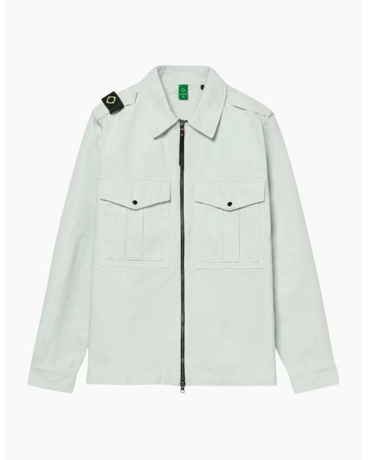 Ma Strum White Isotope Frost Overshirt Jacket for men