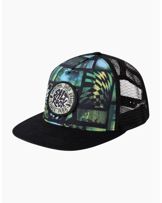 Saltrock Green Surf Flare Trucker Cap for men