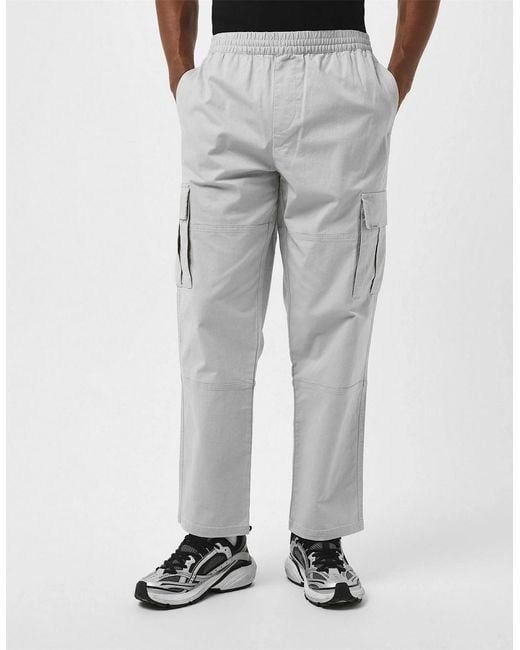 Represent White Cargo Trousers for men