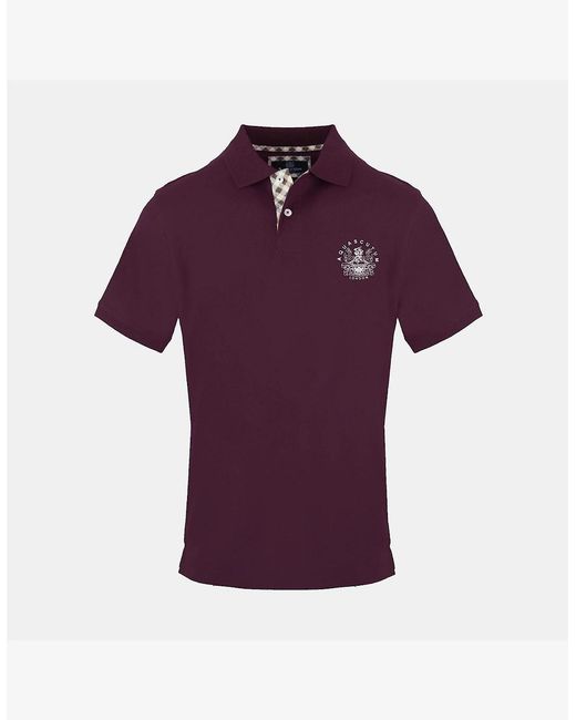 Aquascutum Purple Polo Shirt for men