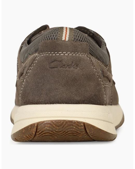 Clarks Brown Sailview Lace Shoes for men
