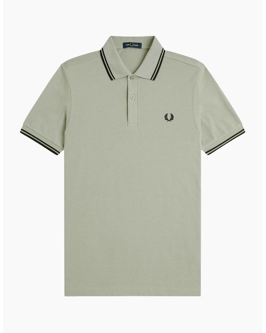 Fred Perry Green Twin Tipped Polo Shirt for men