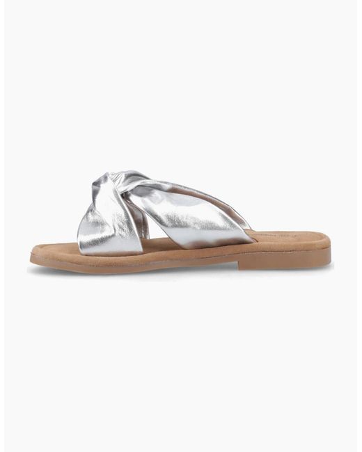 Hush Puppies White Amy Wide Fit Sandals