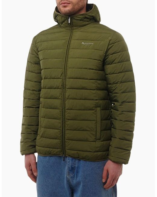 Aquascutum Green Active Rlg 100 Gr Army Hooded Jacket for men