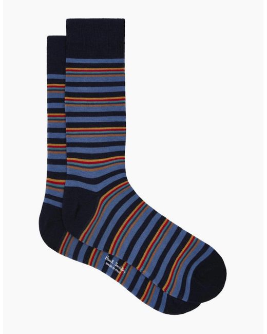Paul Smith Blue Nolan Artist Socks 47 for men
