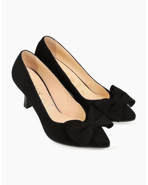 Bioeco Black Polly Court Shoes