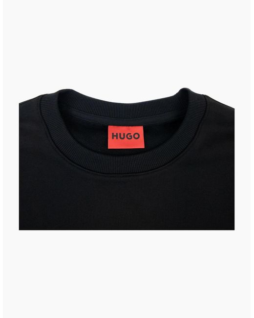 Boss Black Hugo Dalker Logo Print Relax Fit Sweatshirt 001 for men