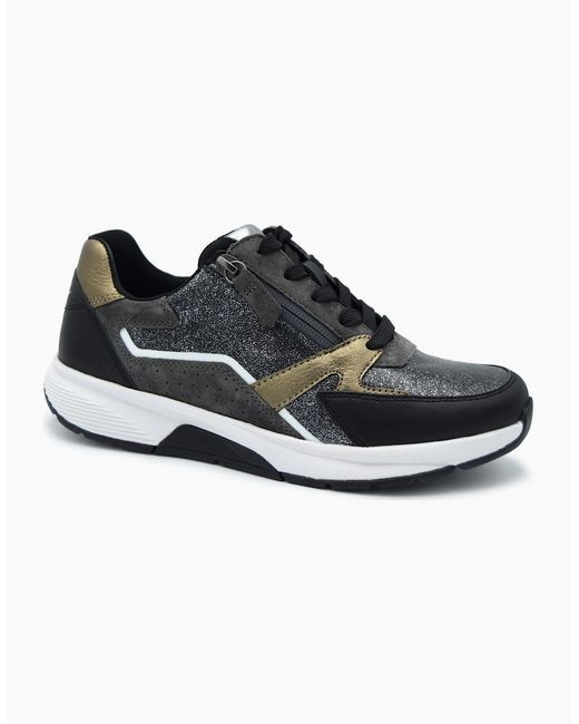 Gabor Black Rolling Soft Adora 56.878 Ladies Trainer