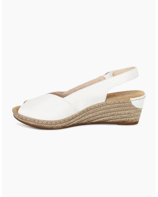 Rieker White Honolulu Sandals