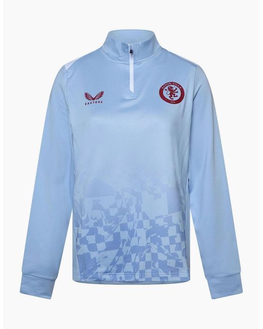 Castore Blue Villa Drill Top