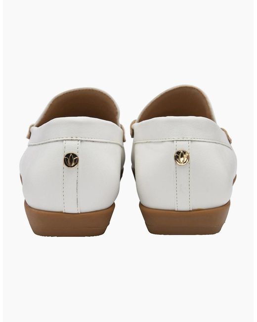 Lotus White Coma Loafers
