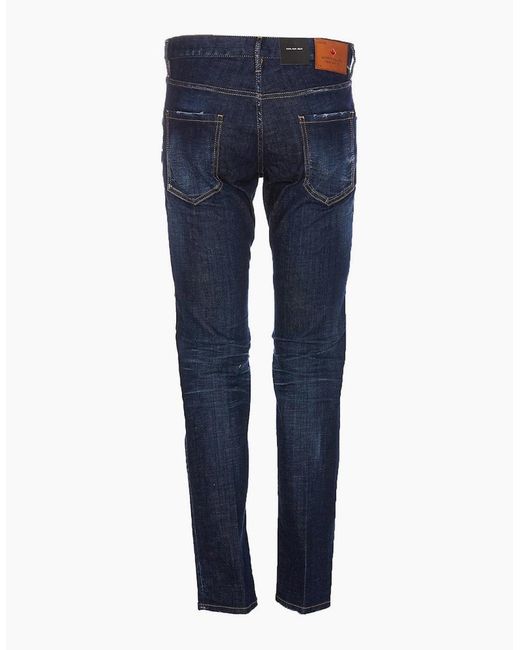 DSquared² Blue Dark Clean Wash Cool Guy Jeans for men
