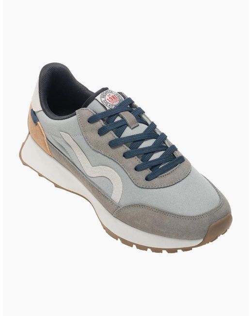 Regatta Blue Marine Heritage Ii Suede Trainers for men