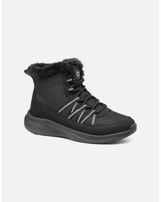 Hotter Black Roam Wr Winter Boots