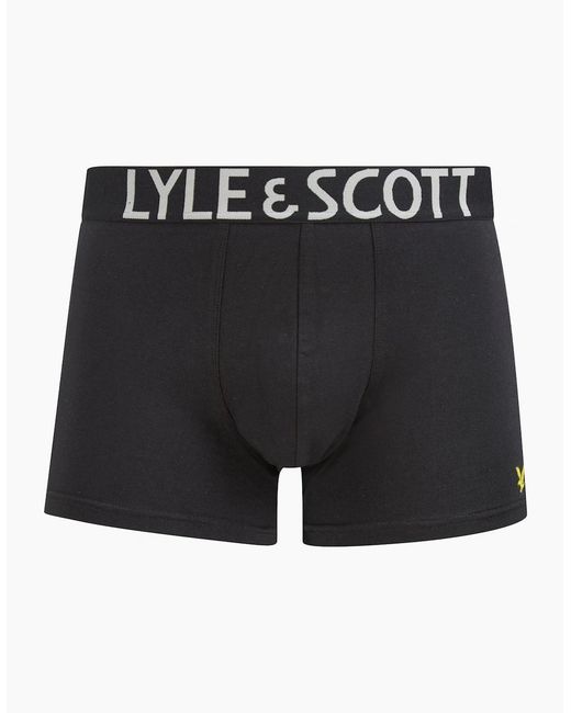 Lyle & Scott Black 3-Pack Daniel Boxer Briefs for men
