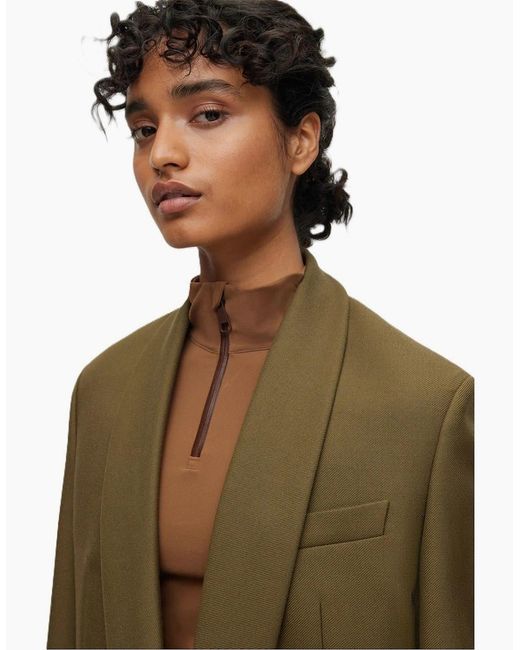 Boss Green Jigago Alica Solid Patterned Blazer