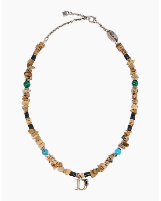 DSquared² Metallic Summer Vintage Necklace for men