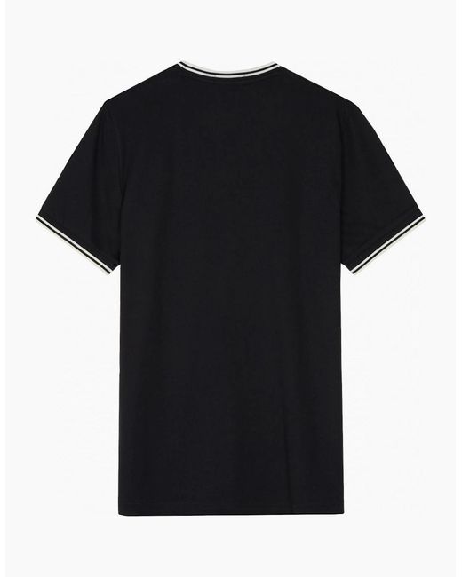 Fred Perry Black Twin Tipped T-Shirt for men