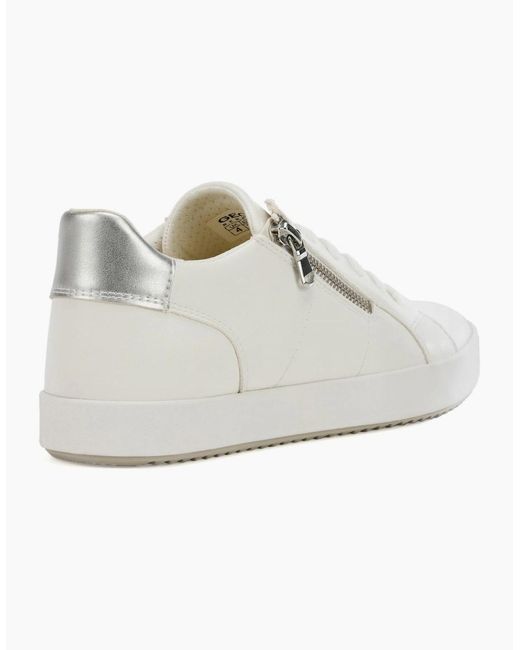 Geox White D Blomiee A Trainers