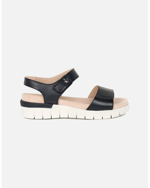 Caprice Black Trail Sandals