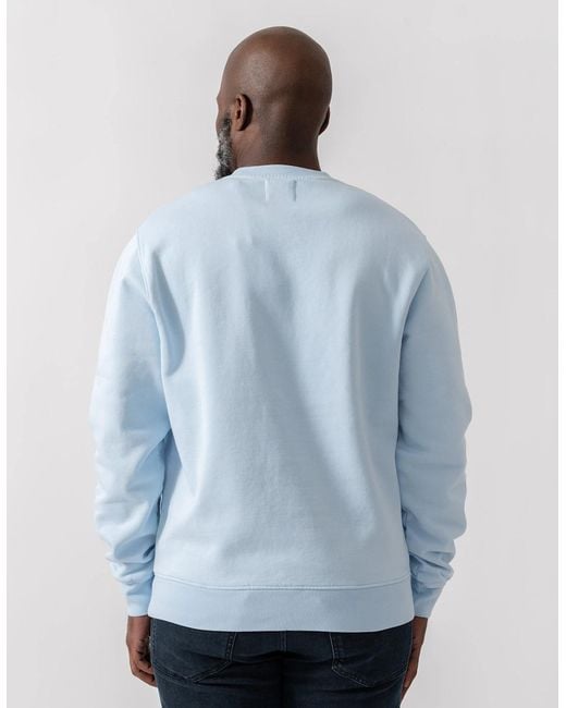 COLORFUL STANDARD Blue Classic Organic Crew Neck Sweatshirt for men