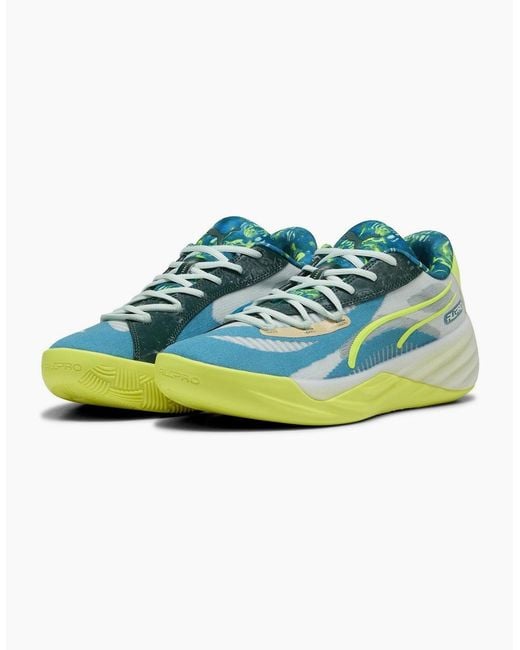 PUMA Green All Pro Nitro Hoops Dream Basketball Trainers for men
