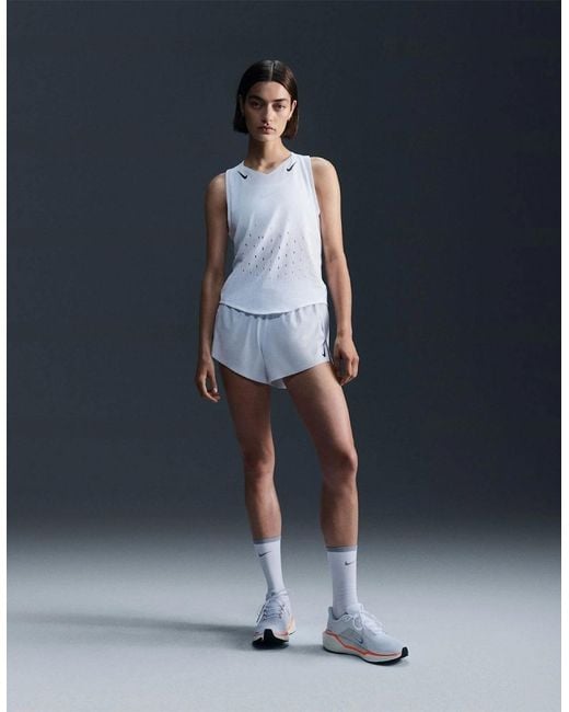Nike Blue Dri Fit Adv Running Singlet